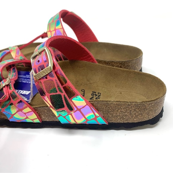 Birkenstock Mayari Gator Gleam Raspberry Sandals, 37 - Picture 12 of 14